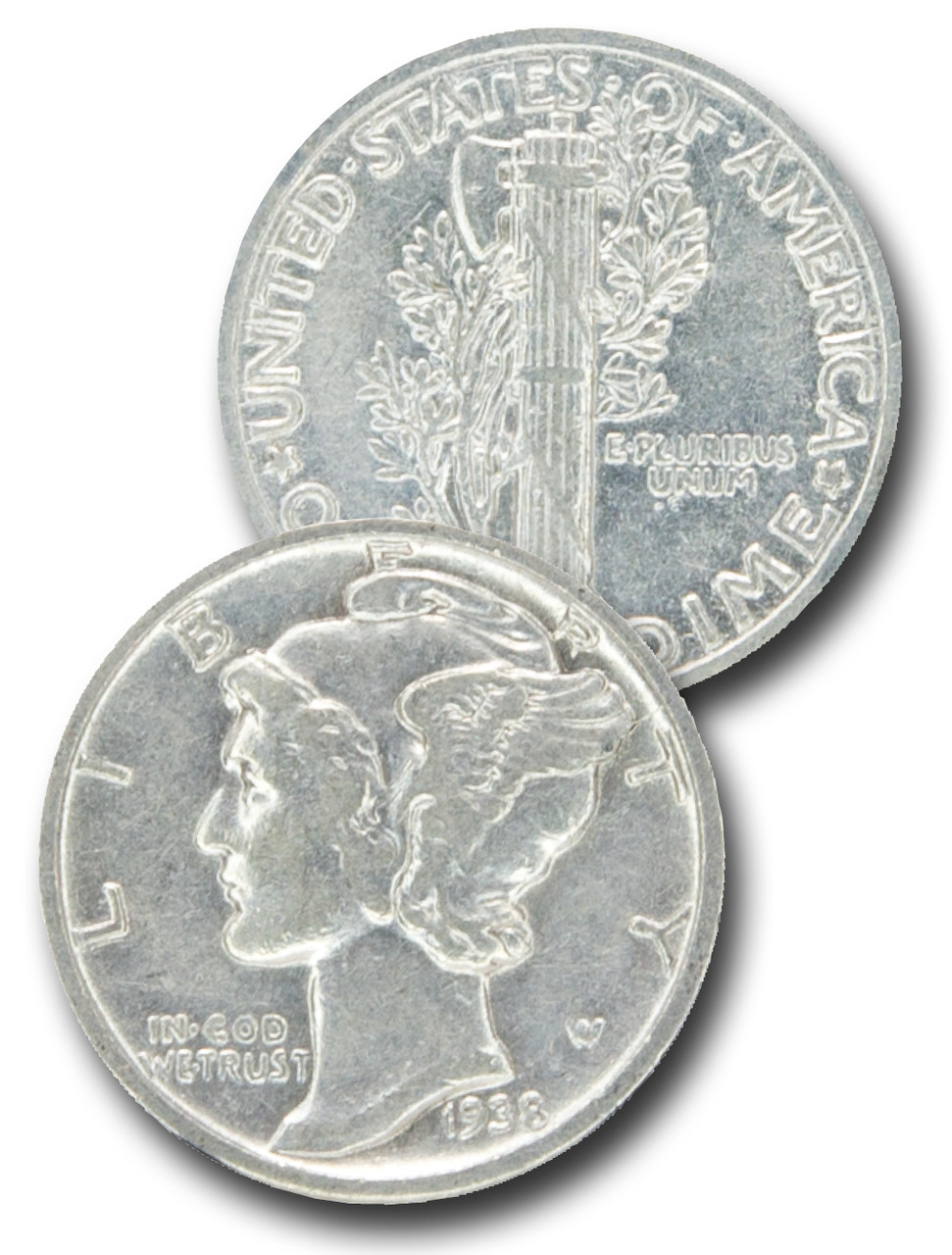 CD-938S - 1938-S Mercury Dime - Mystic Stamp Company