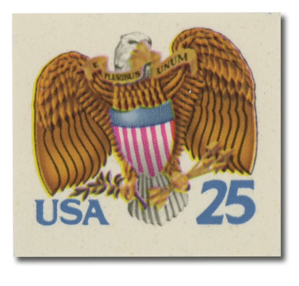 切手25 2431 - 1989 25c Eagle & Shield - Mystic Stamp Company