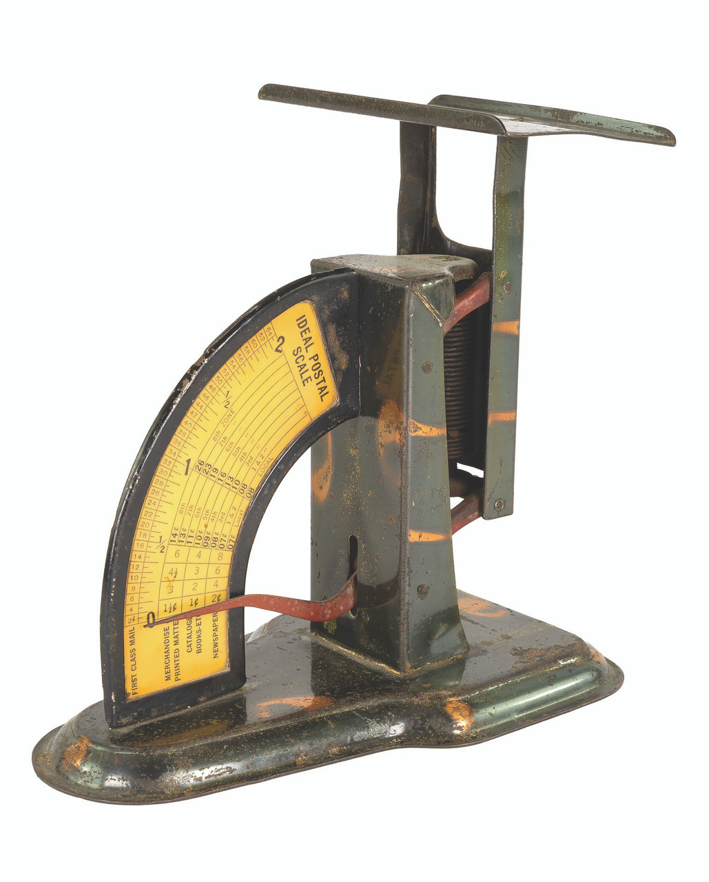 M12526 - Vintage Metal Side-Spring Postal Scale
