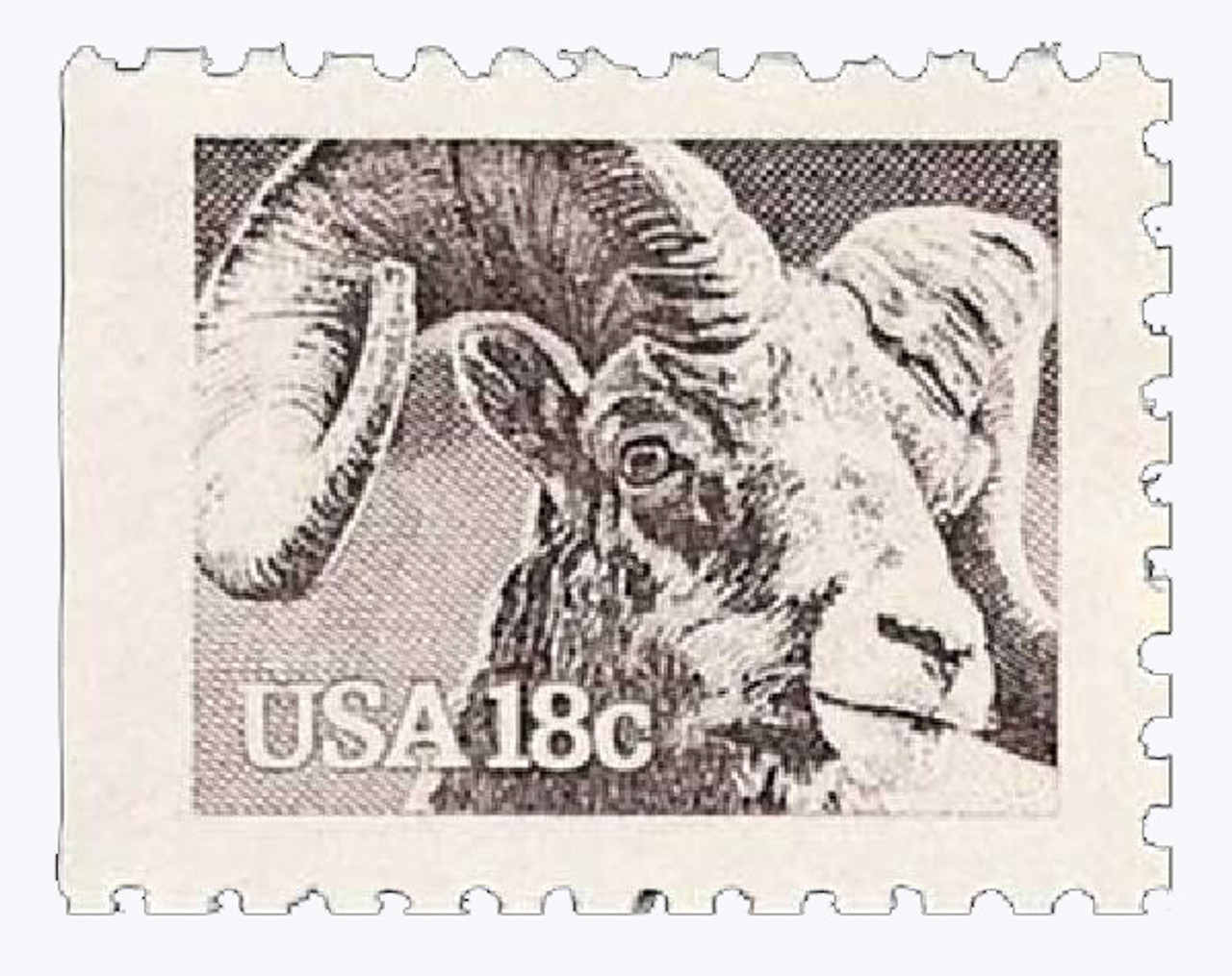 1880 - 1981 18c Wildlife of America: Bighorn Sheep