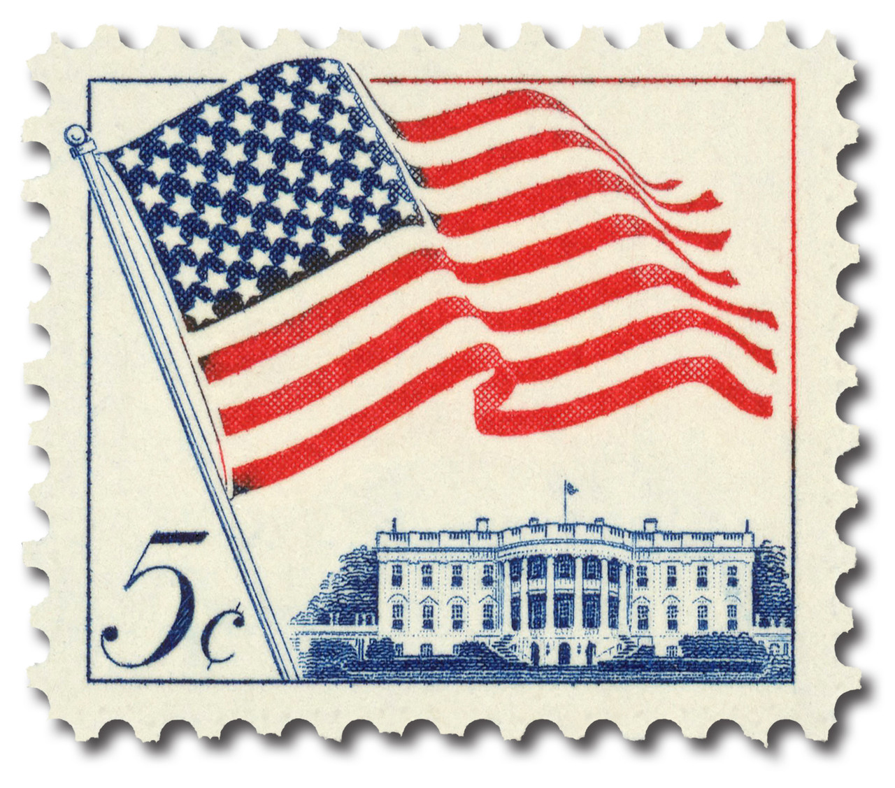 1208 - 1963 5c 50-Star US Flag - Mystic Stamp Company