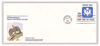 UO88 - 1995 Official Mail Cancelled Envelope #10