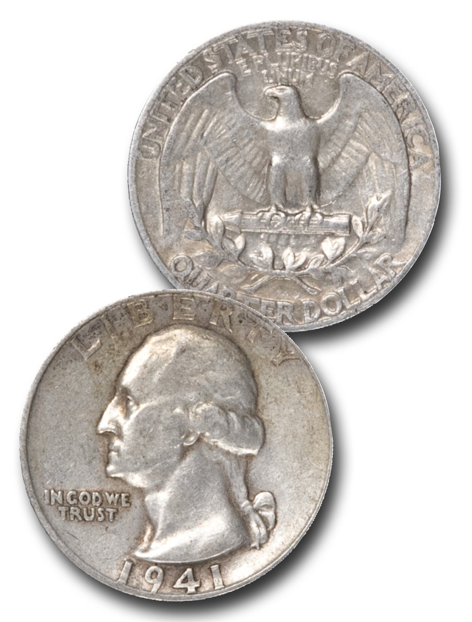 CQ-941 - 1941 George Washington Silver Quarter - Mystic Stamp Company