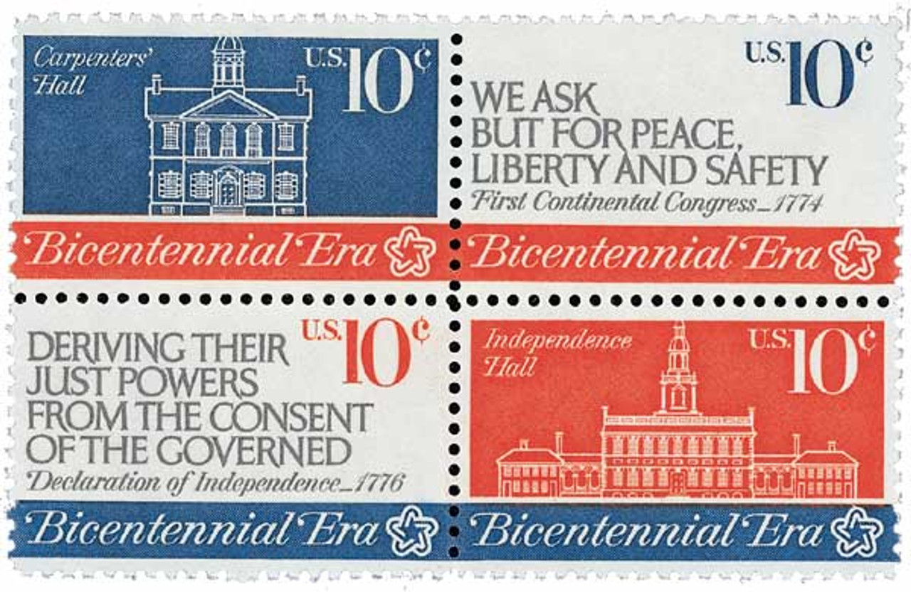1543-46 - 1974 10c First Continental Congress - Mystic Stamp Company