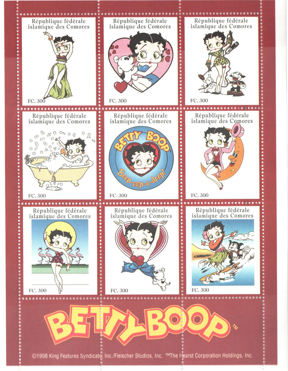 832A - 1998 Comoro Islands