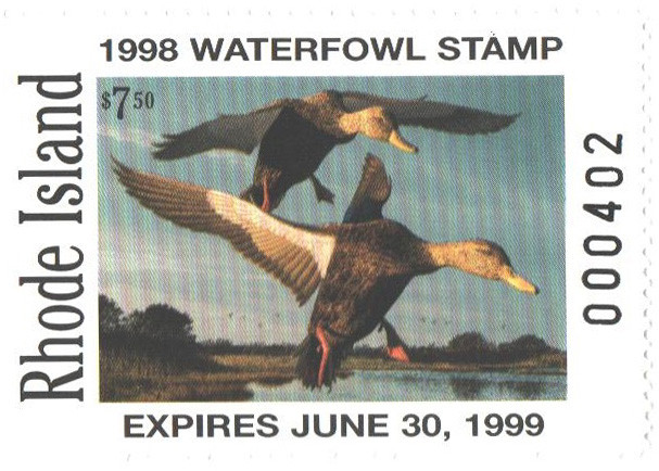 SDRI10 - 1998 Rhode Island State Duck Stamp