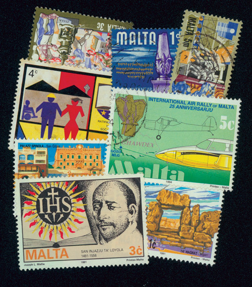 M3501 - Malta, 25 Different Stamps - Mystic Stamp Company