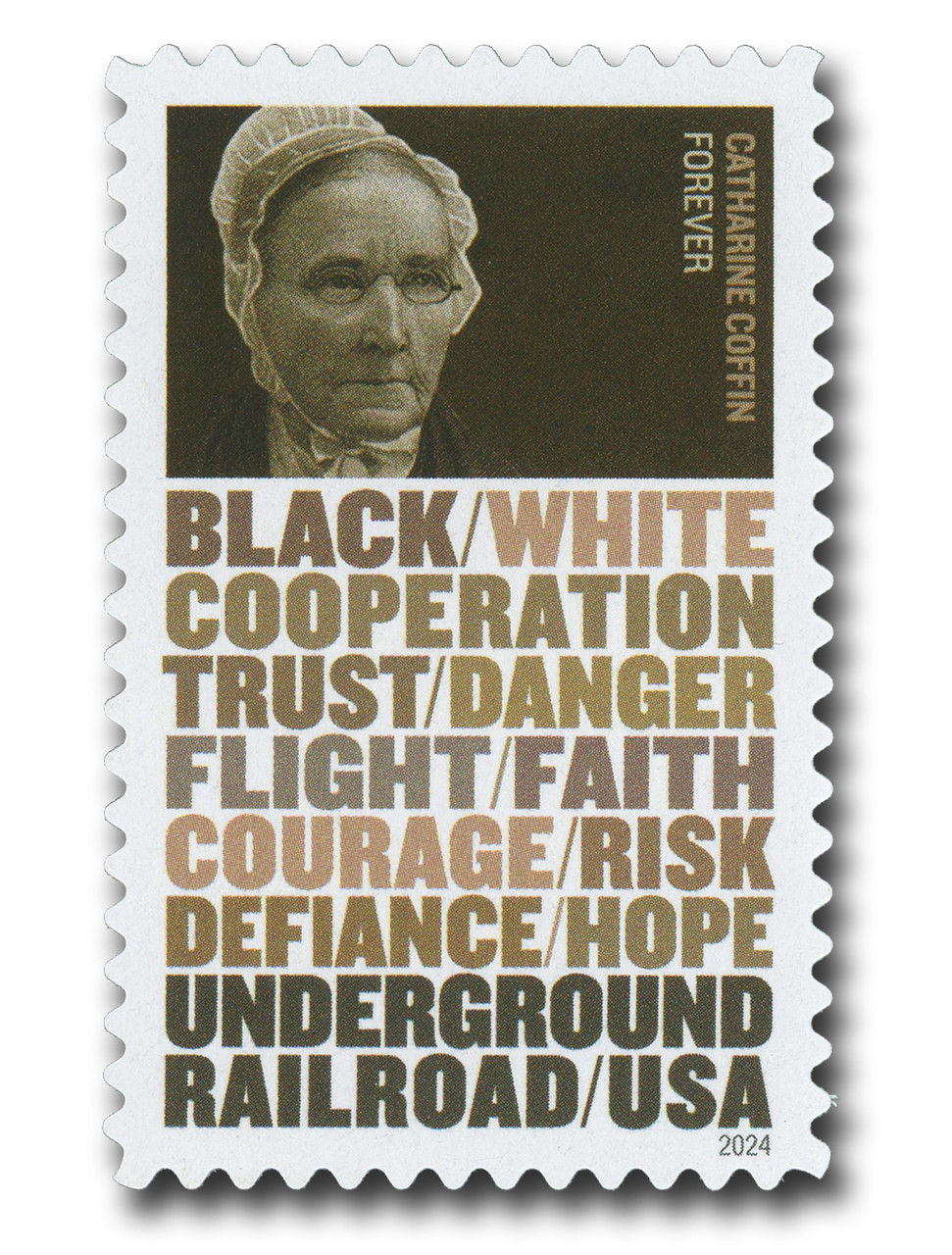 5839 - 2024 First-Class Forever Stamp - Catharine Coffin, Underground Railroad