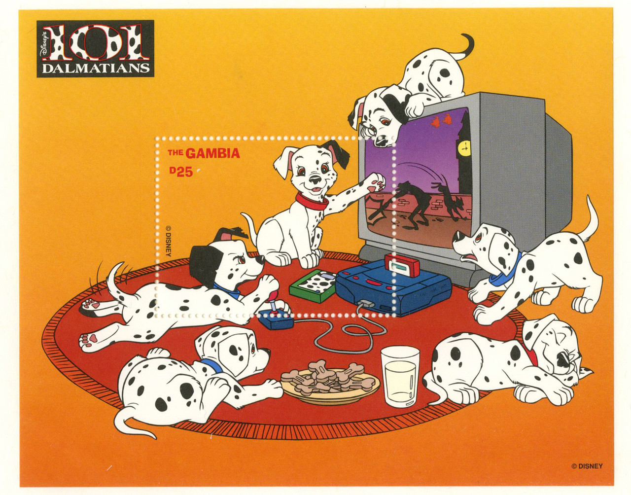 MDS289I - 1997 Disney's 101 Dalmatians, Mint Souvenir Sheet