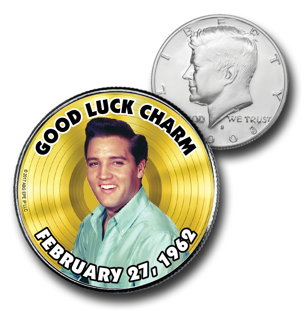 CNS16035 - Elvis Presley "Good Luck Charm" US Half Dollar Commemorative Coin