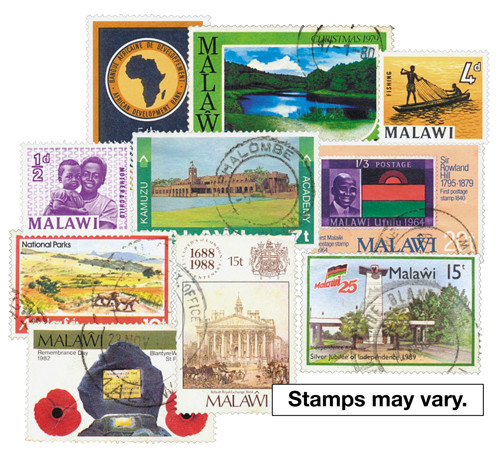 M7694 - Malawi, 200 Different Stamps