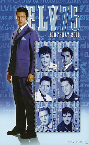 M10460 - 2010 St Kitts Elvis 75th Birthday