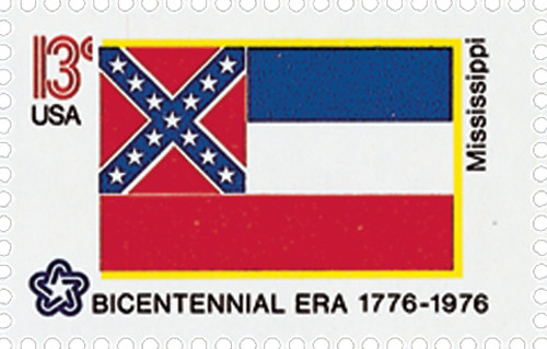 1652 - 1976 13c Bicentennial State Flags: Mississippi