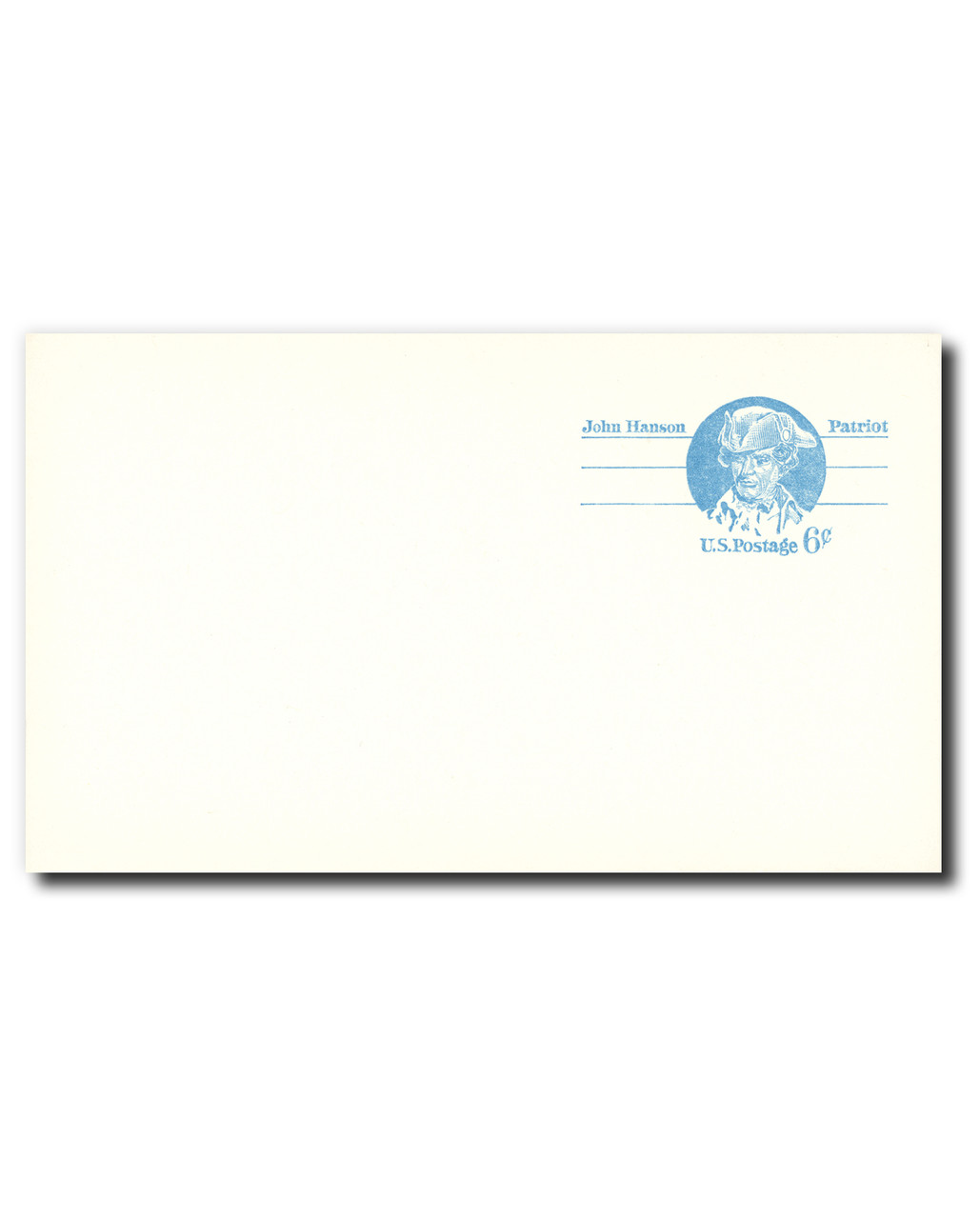 UX64 - 1972 6c John Hanson, Postal Card - Mystic Stamp Company