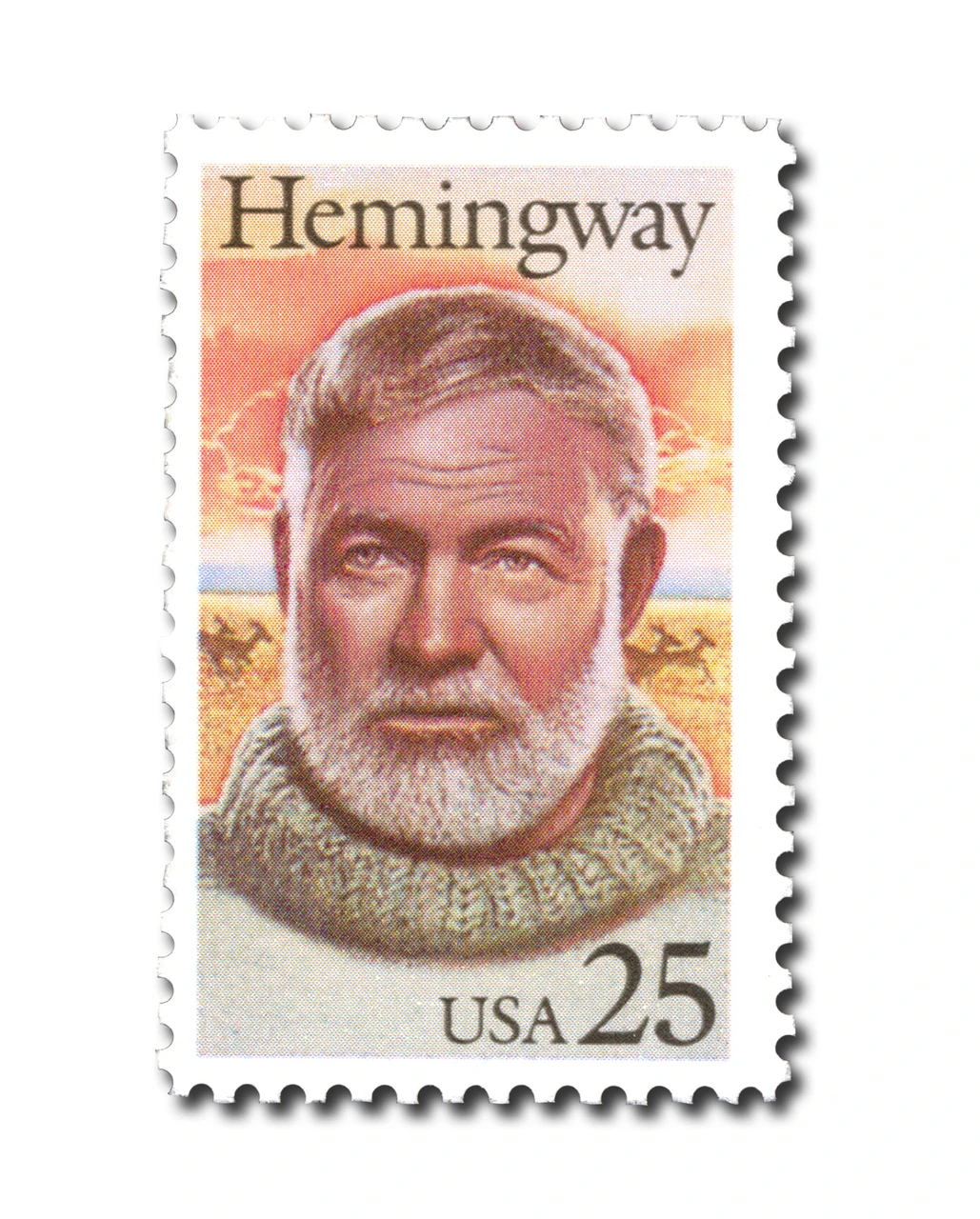 2418 - 1989 25c Literary Arts: Ernest Hemingway