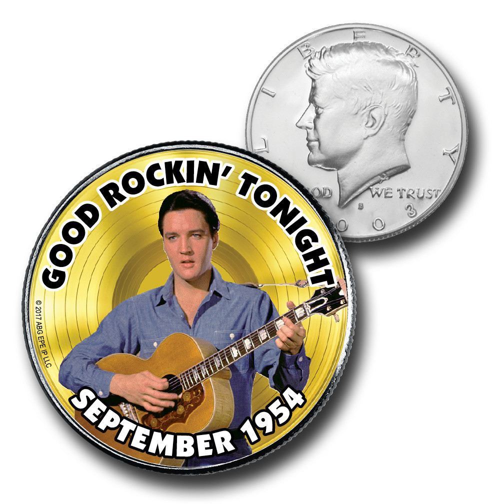 CNS16043 - Elvis Presley Gold "Good Rockin' Tonight" US Half Dollar Commemorative Coin