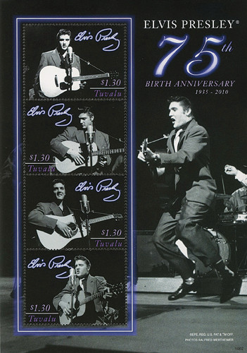 M10461 - 2010 Tuvalu Elvis 75th Birthday