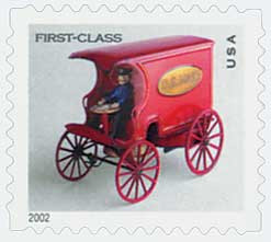 3626 - 2002 37c Antique Toys: Mail Wagon