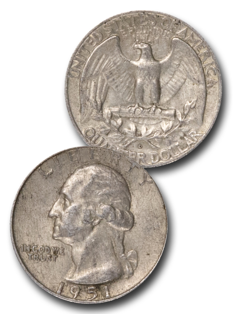 CQ-951 - 1951 George Washington Silver Quarter - Mystic Stamp Company
