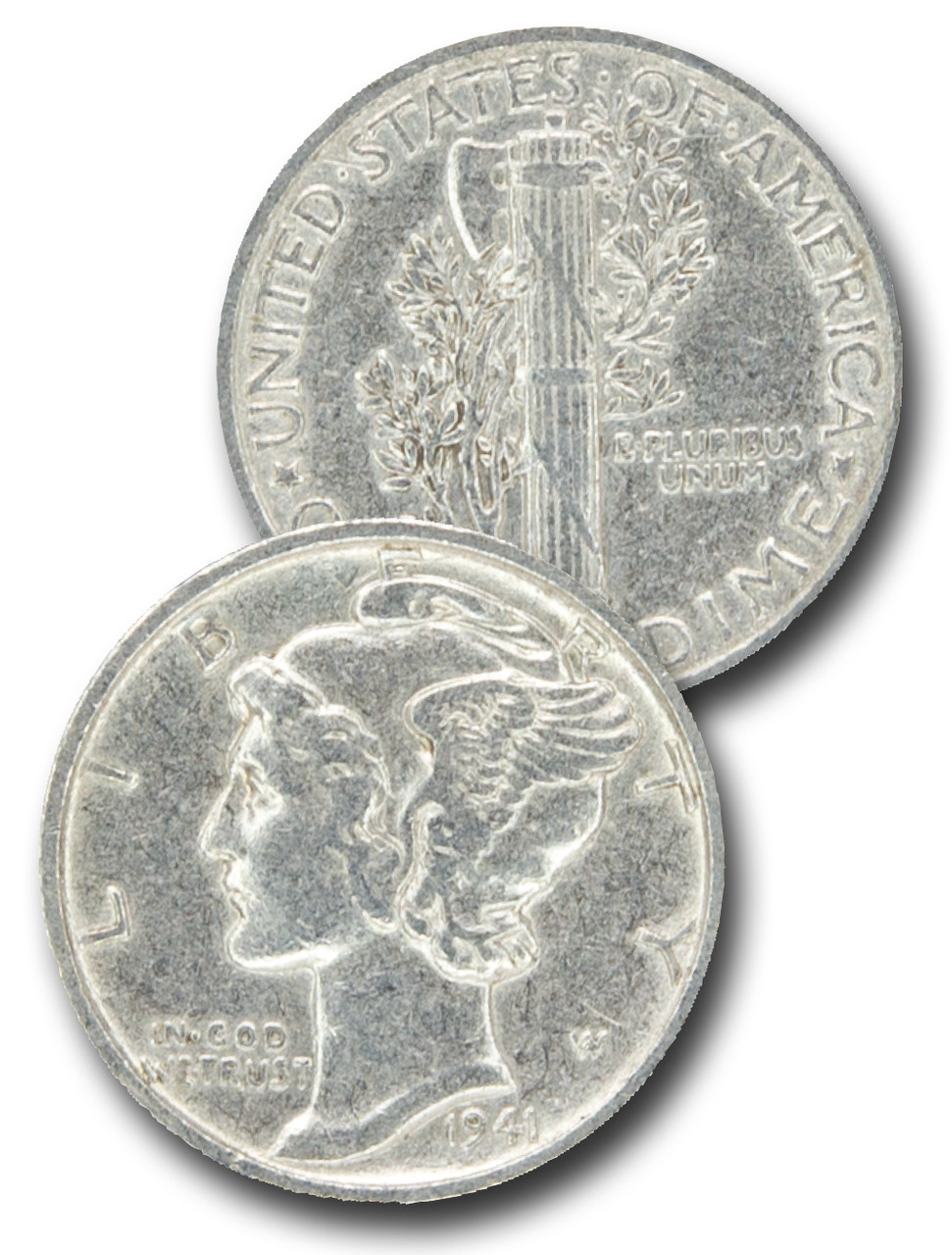 CD-941S - 1941-S Mercury Dime - Mystic Stamp Company