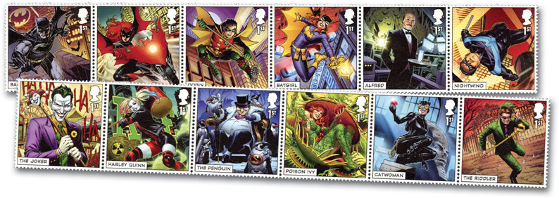 MFN193 - 2021 DC Comics: Mint, Set of 12 Stamps, Great Britain