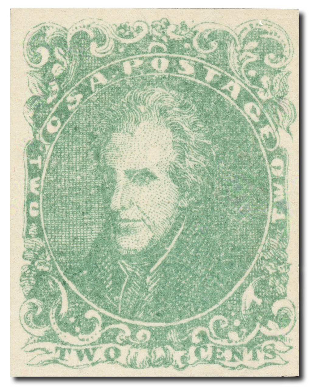 CSA3 - 1862 2c Andrew Jackson, Confederate States, Green, Soft