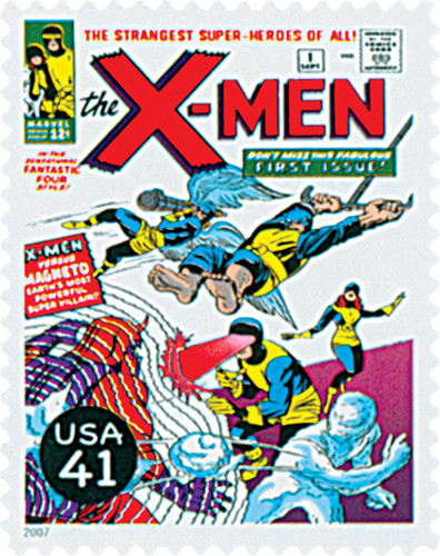 4159t - 2007 41c Marvel Comics Super Heroes: Cover of The X-Men #1