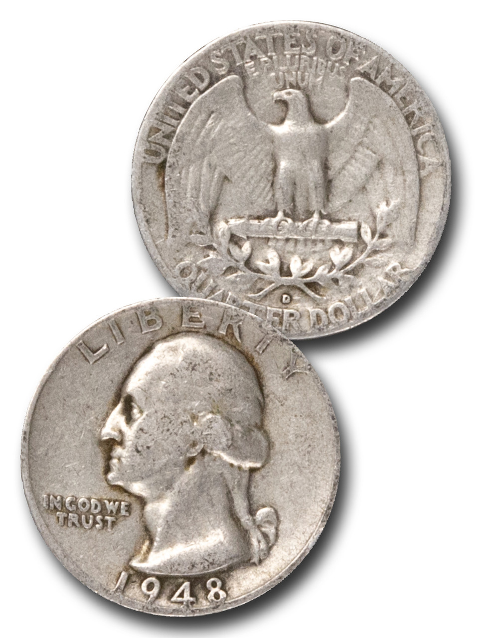 CQ-948 - 1948 George Washington Silver Quarter - Mystic Stamp Company