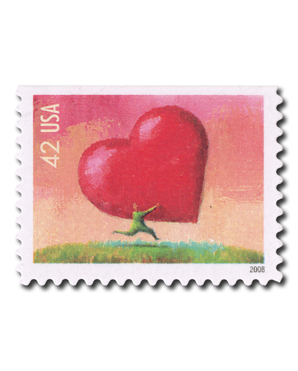 4270 - 2008 42c Love Series: All Heart - Mystic Stamp Company