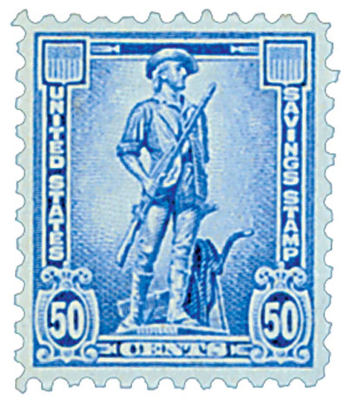 S3 - 1956 50c Savings Stamps - no watermark, ultra