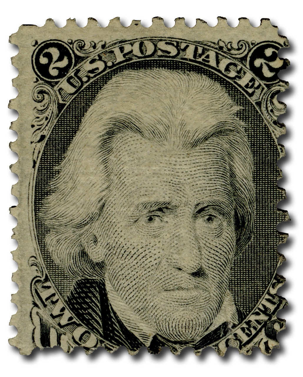 87 - 1867 2c Andrew Jackson 