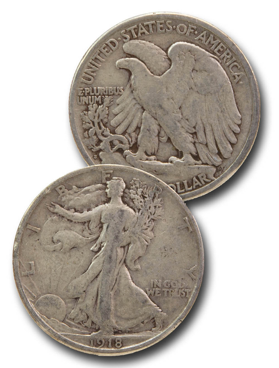 CH-918 - 1918 Walking Liberty Half Dollar - Mystic Stamp Company