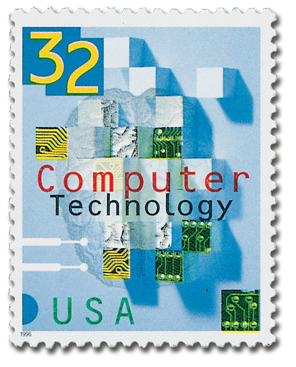 3106 - 1996 32c Computer Technology - Mystic Stamp Company