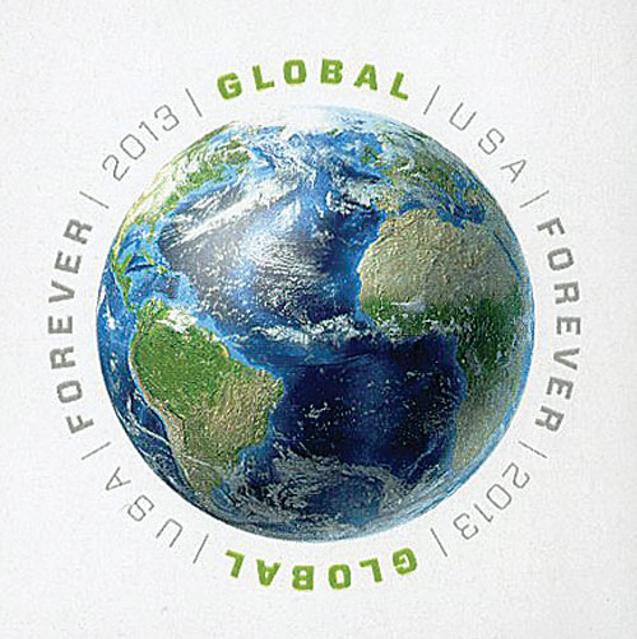 4740a - 2013 Global Forever Stamp - Earth - Mystic Stamp Company