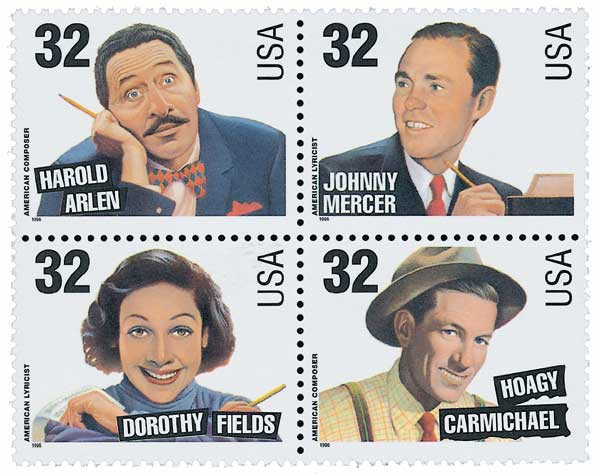 3100-03 - 1996 32c Songwriters - Mystic Stamp Company