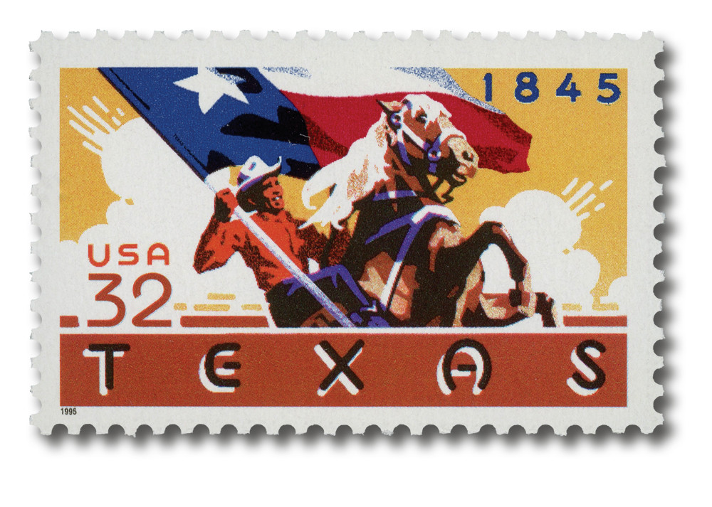 2968 - 1995 32c Texas Statehood - Mystic Stamp Company
