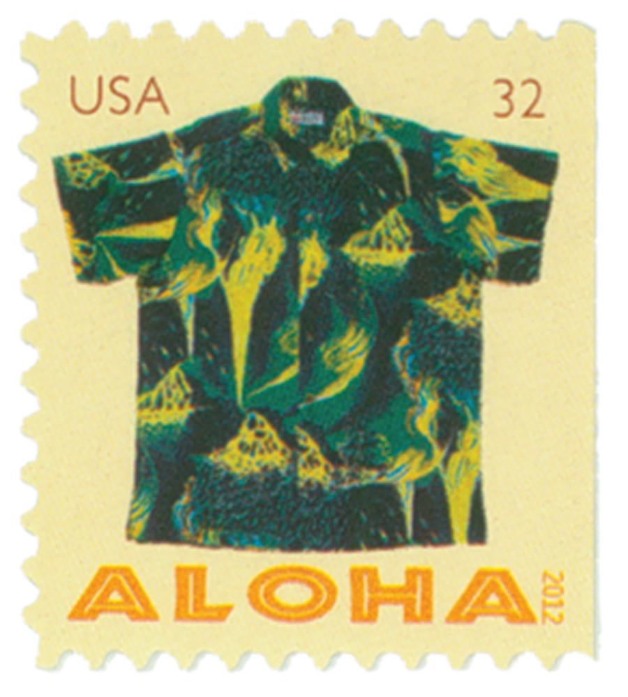 4686 - 2012 32c Aloha Shirts: Kilauea Volcano, Booklet - Mystic