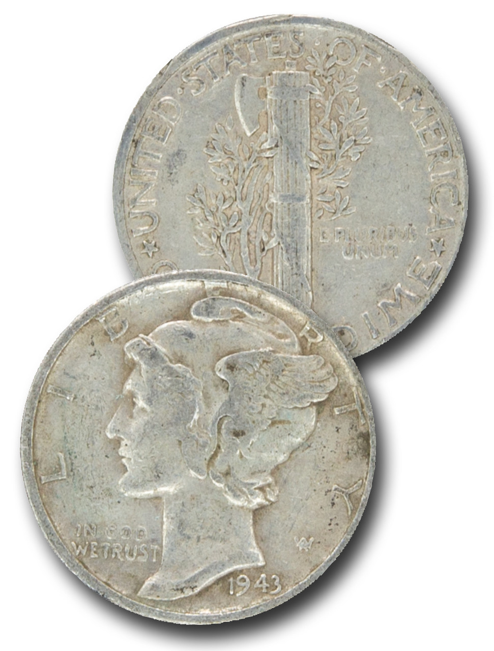 CD-943D - 1943-D Mercury Dime - Mystic Stamp Company
