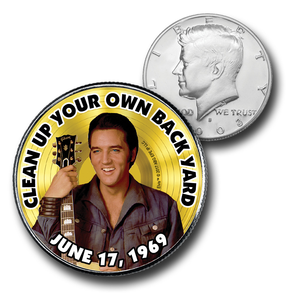 CNS16053 - Elvis Presley "Clean up Your Own Backyard" US Half Dollar Commemorative Coin