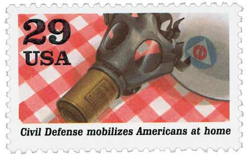 2559g - 1991 29c World War II: Civil Defense Mobilizes Americans