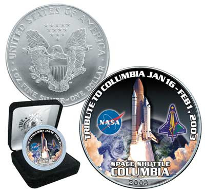 CNS49 - 2003 Silver Eagle, Tribute to Space Shuttle Columbia