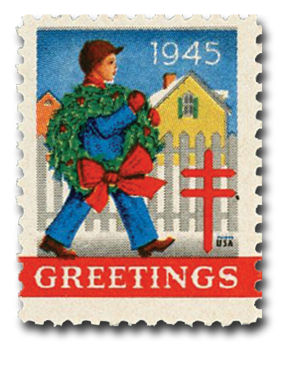WX125 - 1945 National Tuberculosis Association Christmas Seal, Perf. 12.5
