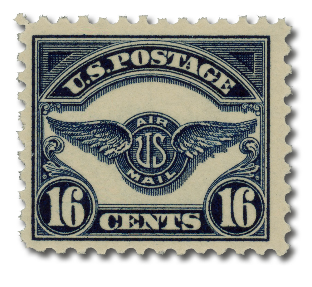 C5 - 1923 16c Air Service Emblem, Dark Blue - Mystic Stamp Company