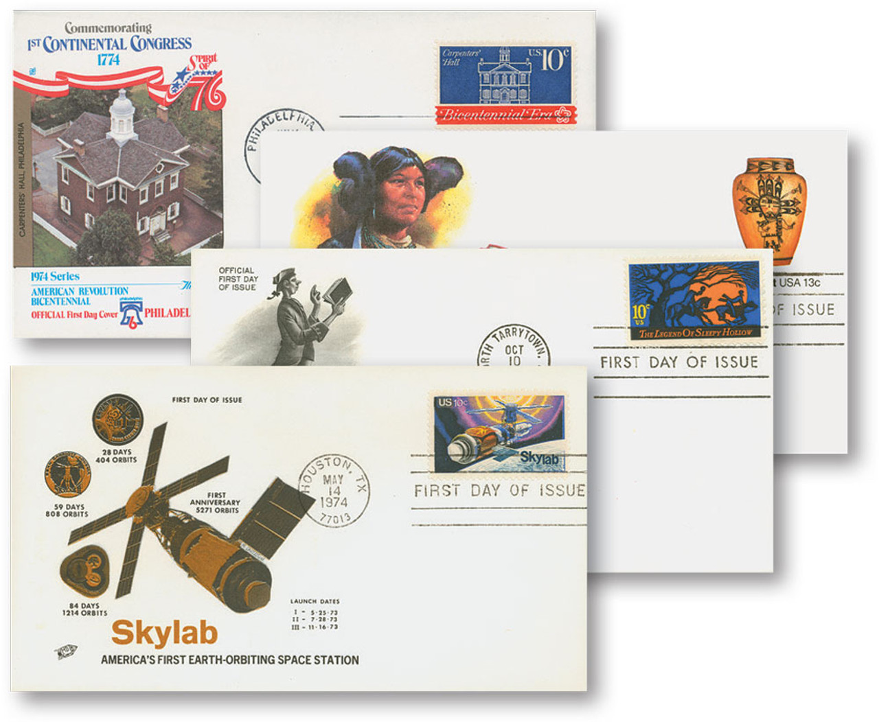 M7045 - 1947-2004 First Day Cover Collection, 100 First Day Covers with FREE Album