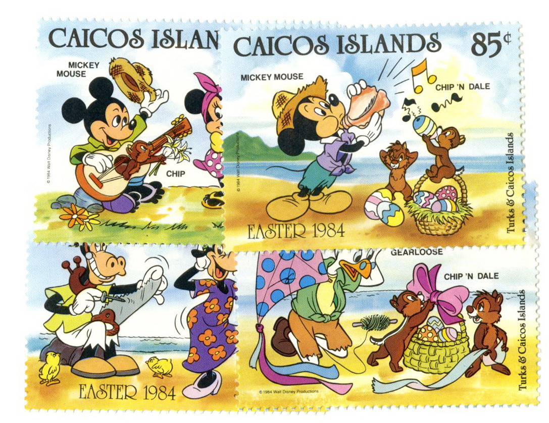 MDS248A - 1984 Disney Friends Celebrate Easter, Mint, Set of 4