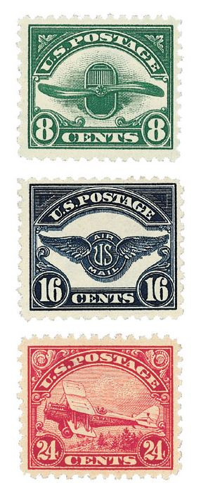 C4-6 - 1923 Airmail Stamps, Set of 3
