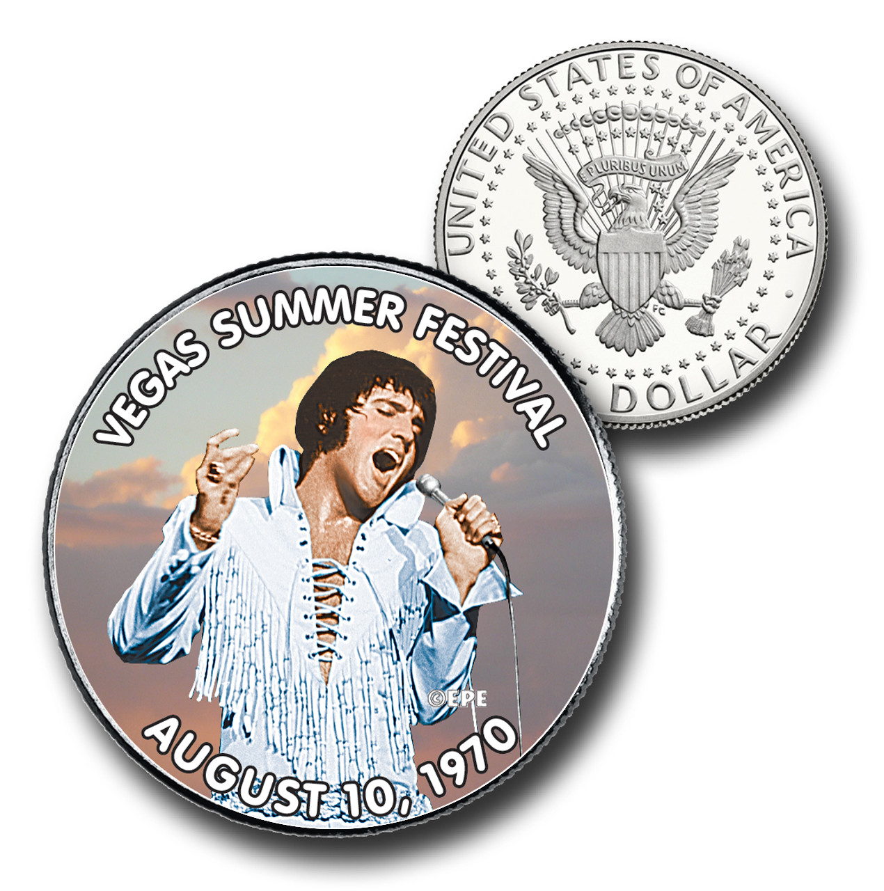 CNS2526 - Elvis Presley "Vegas Summer Festival" US Half Dollar Commemorative Coin