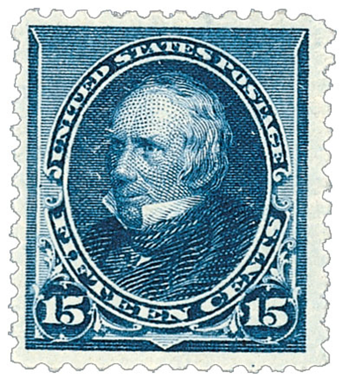 227 - 1890 15c Henry Clay, Indigo - Mystic Stamp Company