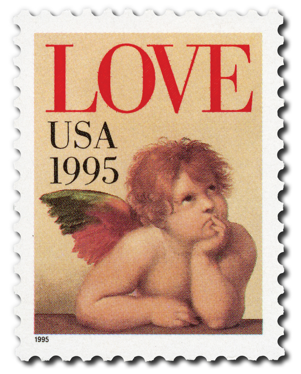 2948 - 1995 32c Love Series: Cherub - Mystic Stamp Company