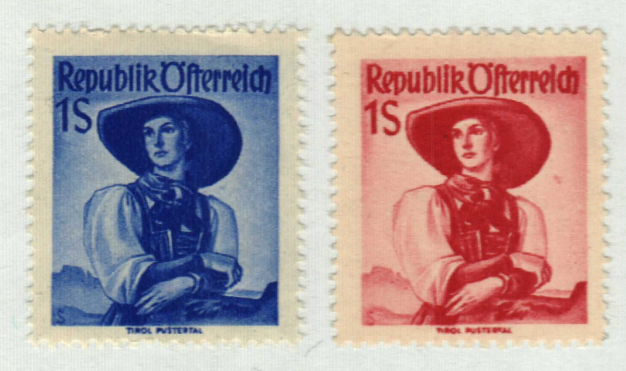 537-38 - 1948-50 Austria - Mystic Stamp Company